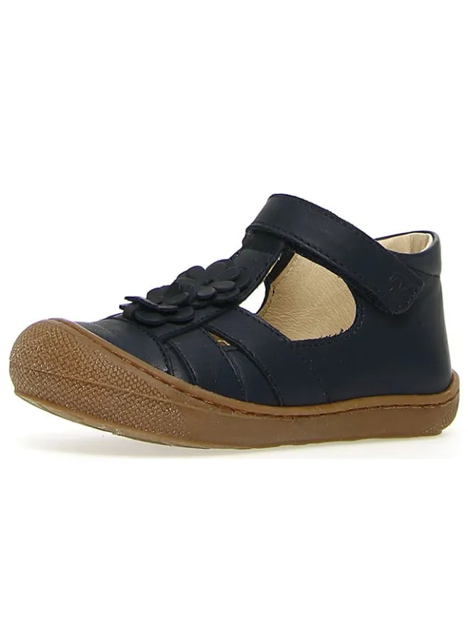 Leder-Halbsandalen "Meggy" in Dunkelblau>Naturino New
