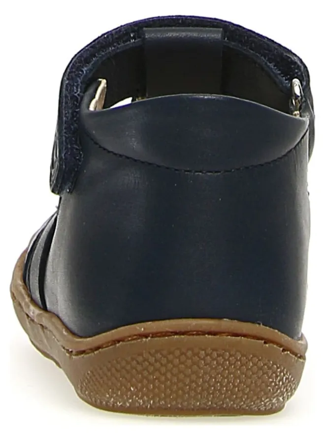 Leder-Halbsandalen "Meggy" in Dunkelblau>Naturino New