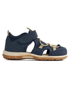 Wheat Sandalen·Halbsandalen^Leder-Halbsandalen "Mingi" in Dunkelblau