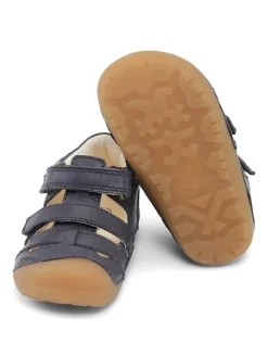 Leder-Halbsandalen "Petit" in Dunkelblau>Bundgaard