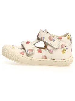 Leder-Halbsandalen "Puffy" in Creme>Naturino Best