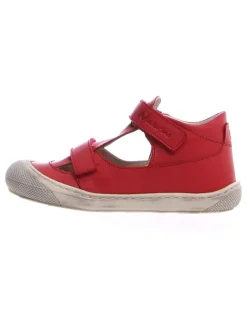 Naturino Sandalen^Leder-Halbsandalen "Puffy" in Rot
