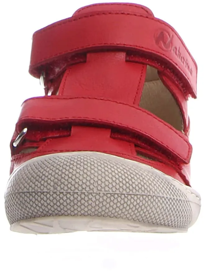 Naturino Sandalen^Leder-Halbsandalen "Puffy" in Rot