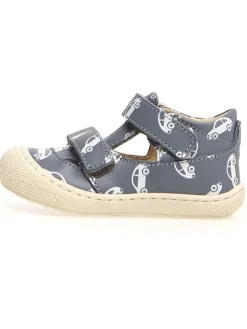 Leder-Halbsandalen "Puffy" in Dunkelblau>Naturino Sale