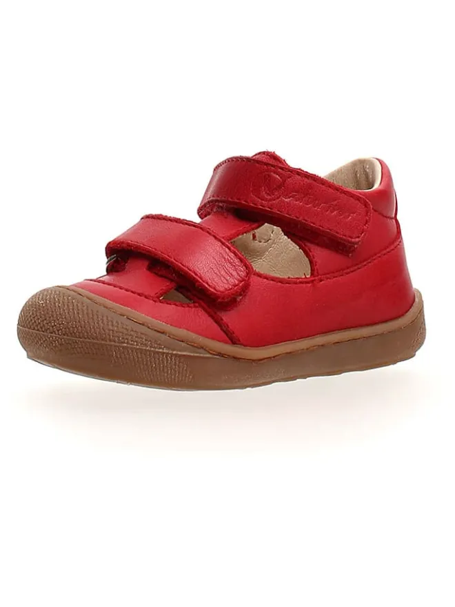 Naturino Sandalen|Sandalen·Halbsandalen^Leder-Halbsandalen "Puffy" in Rot