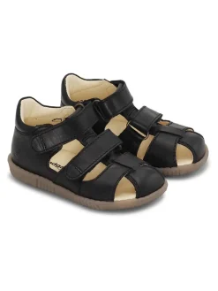 Leder-Halbsandalen "Ranjo" in Schwarz>Bundgaard Best