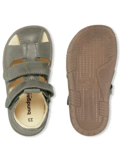 Leder-Halbsandalen "Ranjo" in Grün>Bundgaard New