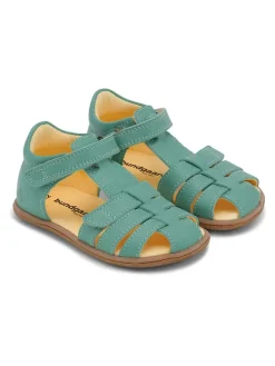 Leder-Halbsandalen "Rox IV" in Türkis>Bundgaard Sale