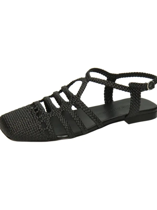 Leder-Halbsandalen "Sandrine 4" in Schwarz>MELVIN & HAMILTON New