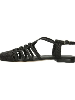 Leder-Halbsandalen "Sandrine 4" in Schwarz>MELVIN & HAMILTON New