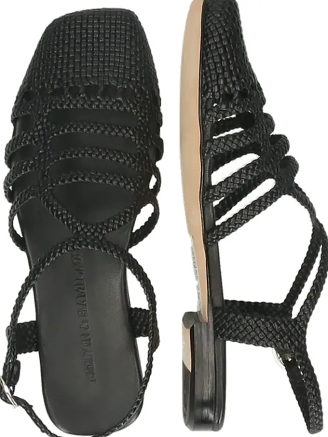 Leder-Halbsandalen "Sandrine 4" in Schwarz>MELVIN & HAMILTON New