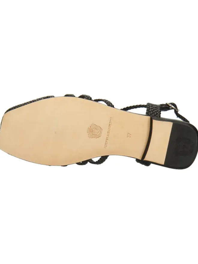 Leder-Halbsandalen "Sandrine 4" in Schwarz>MELVIN & HAMILTON New