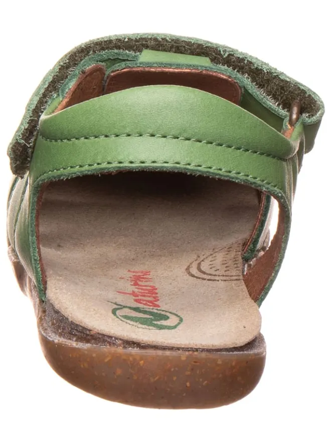 Naturino Sandalen·Halbsandalen|Sandalen^Leder-Halbsandalen "Scout" in Khaki
