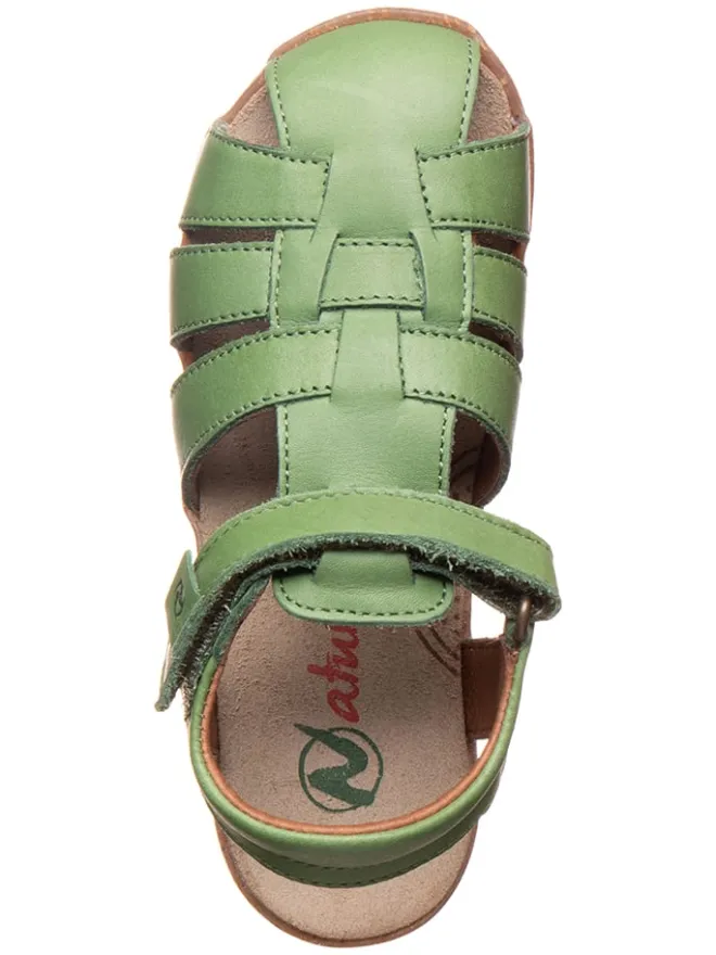 Naturino Sandalen·Halbsandalen|Sandalen^Leder-Halbsandalen "Scout" in Khaki