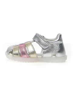 Leder-Halbsandalen "See" in Silber>Naturino Sale