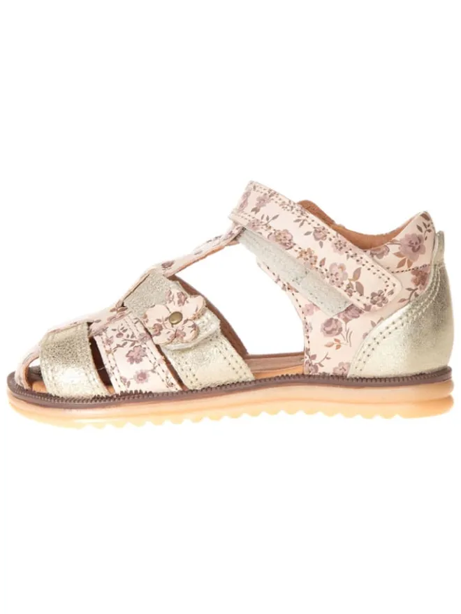 Leder-Halbsandalen "Sky Flower" in Rosa>Wheat Hot
