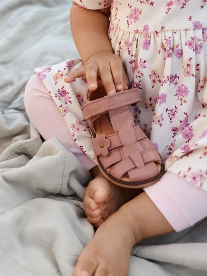 Wheat Sandalen^Leder-Halbsandalen "Sky" in Rosa