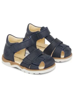 Bundgaard Sandalen|Sandalen·Halbsandalen^Leder-Halbsandalen "Sofus" in Dunkelblau