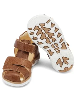 Bundgaard Sandalen·Halbsandalen^Leder-Halbsandalen "Sofus" in Hellbraun