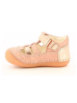 Kickers Sandalen^Leder-Halbsandalen "Sushy" in Rosa