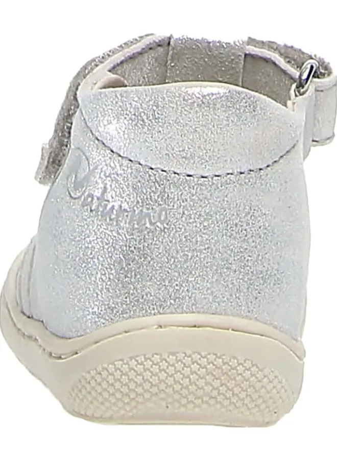 Naturino Sandalen^Leder-Halbsandalen "Wad" in Silber