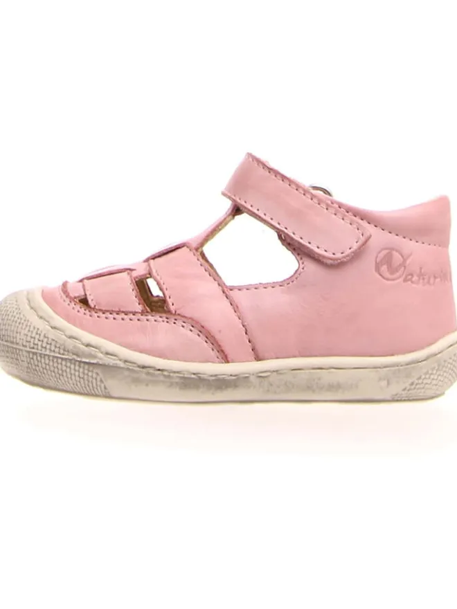 Naturino Sandalen·Halbsandalen|Sandalen^Leder-Halbsandalen "Wad" in Rosa