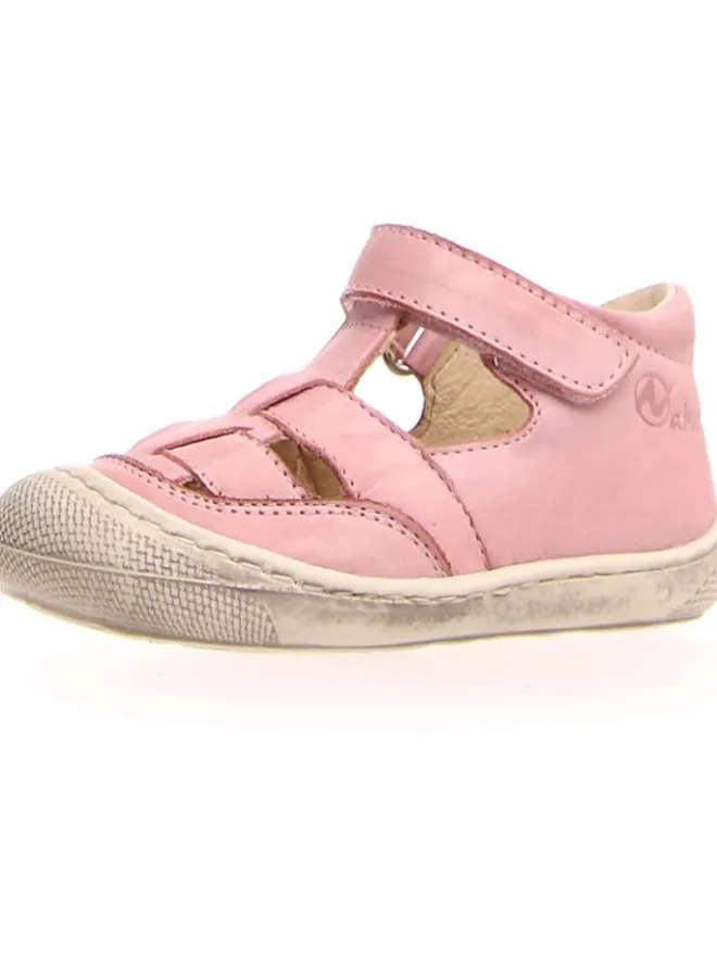 Naturino Sandalen·Halbsandalen|Sandalen^Leder-Halbsandalen "Wad" in Rosa