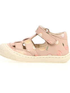 Leder-Halbsandalen "Wad" in Rosa>Naturino Clearance
