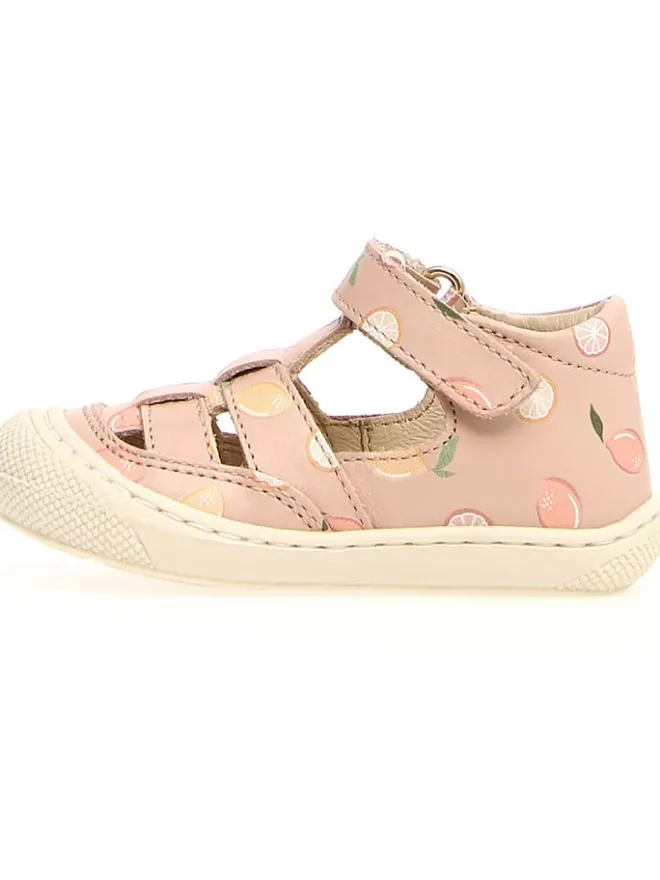 Leder-Halbsandalen "Wad" in Rosa>Naturino Clearance
