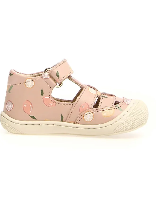 Leder-Halbsandalen "Wad" in Rosa>Naturino Clearance