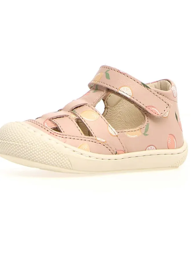 Leder-Halbsandalen "Wad" in Rosa>Naturino Clearance