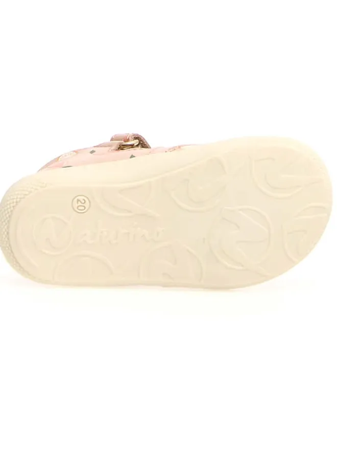 Leder-Halbsandalen "Wad" in Rosa>Naturino Clearance