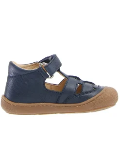Leder-Halbsandalen "Wad" in Dunkelblau>Naturino New