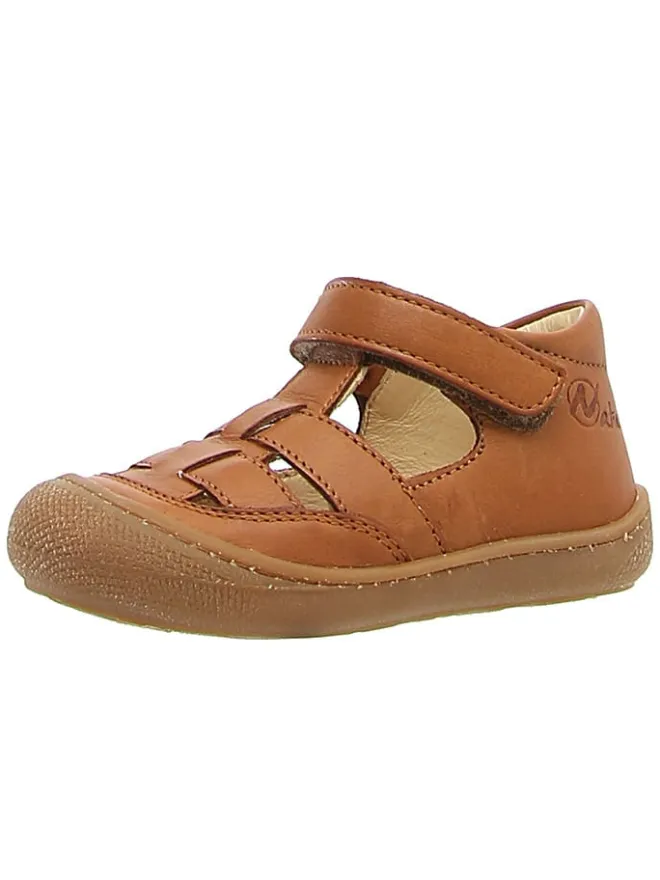 Leder-Halbsandalen "Wad" in Hellbraun>Naturino Hot