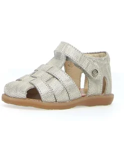 Leder-Halbsandalen 