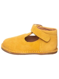 Leder-Halbschuhe in Gelb>lamino Hot