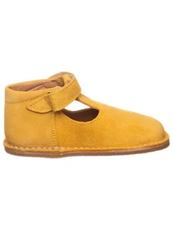Leder-Halbschuhe in Gelb>lamino Hot