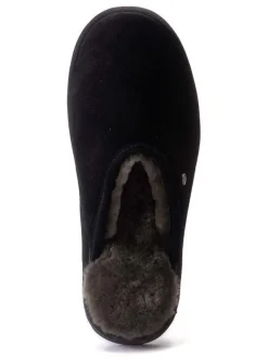 Leder-Hausschuhe "Classic" in Schwarz>Warmbat Clearance