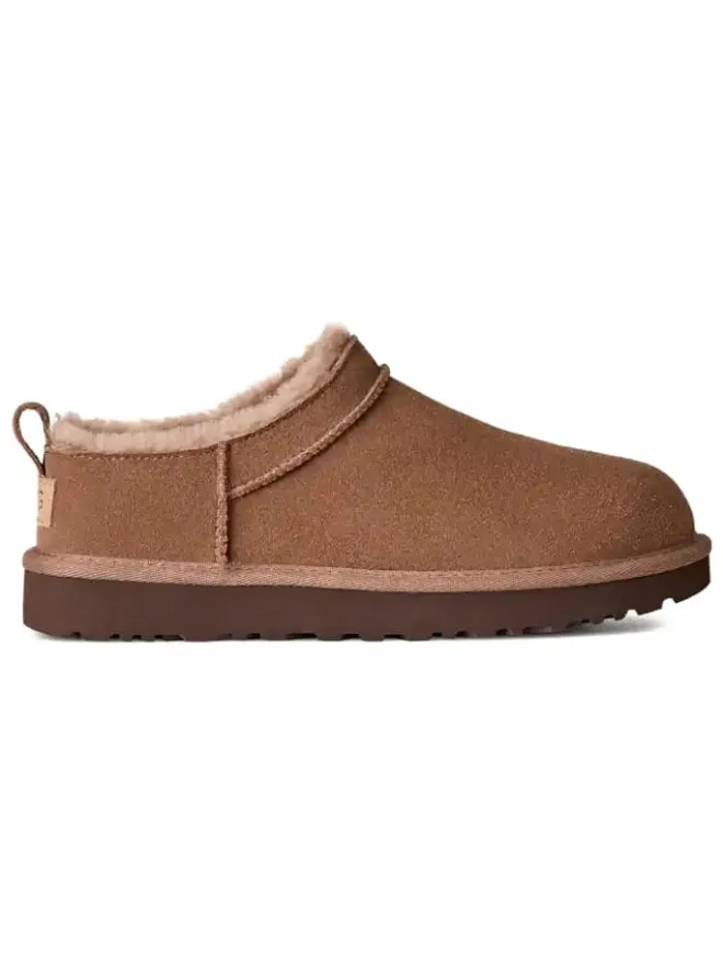 Leder-Hausschuhe "Classic Micro" in Hellbraun>UGG Hot