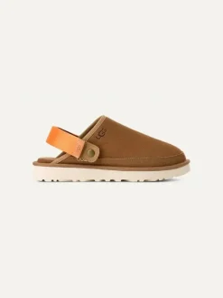 UGG Hausschuhe^Leder-Hausschuhe "Goldencoast II" in Orange/ Hellbraun