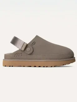 UGG Hausschuhe^Leder-Hausschuhe "Goldenstar" in Taupe