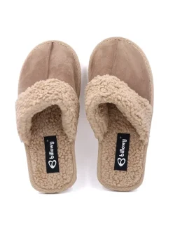 billowy Hausschuhe^Leder-Hausschuhe in Beige