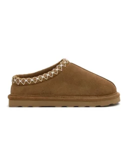 Leder-Hausschuhe in Hellbraun>Clarks Online