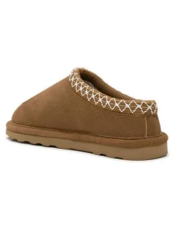 Leder-Hausschuhe in Hellbraun>Clarks Online
