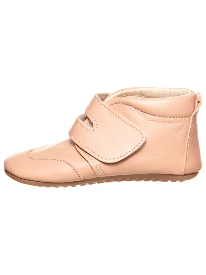 POM POM Hausschuhe^Leder-Hausschuhe in Rosé