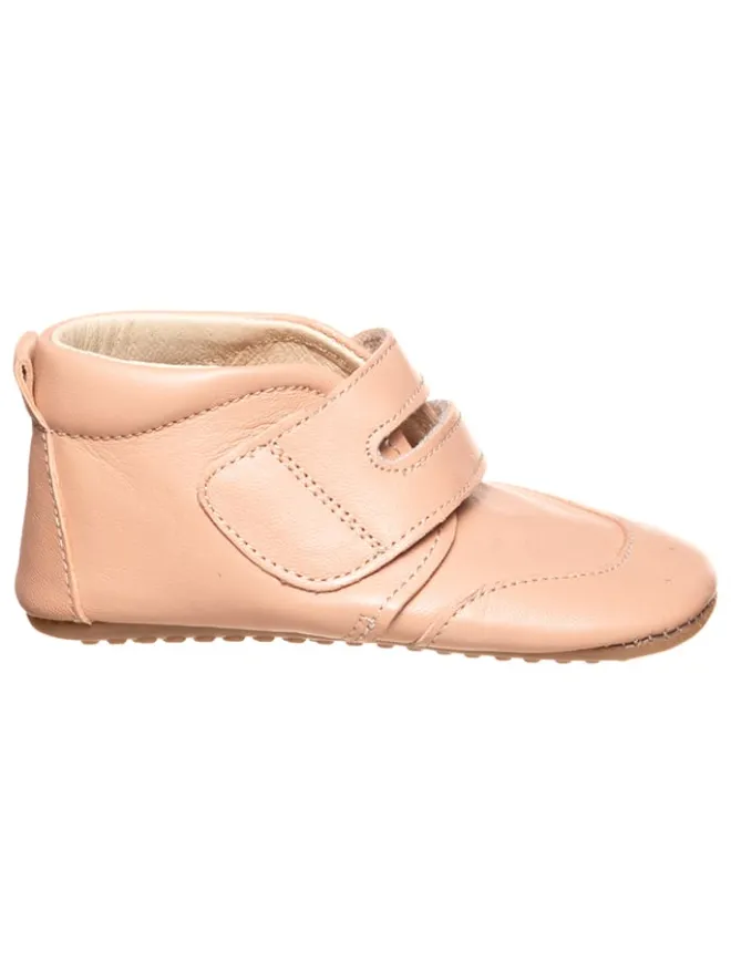 POM POM Hausschuhe^Leder-Hausschuhe in Rosé