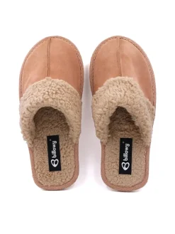 billowy Clogs & Pantoletten·Pantoletten^Leder-Hausschuhe in Rosa