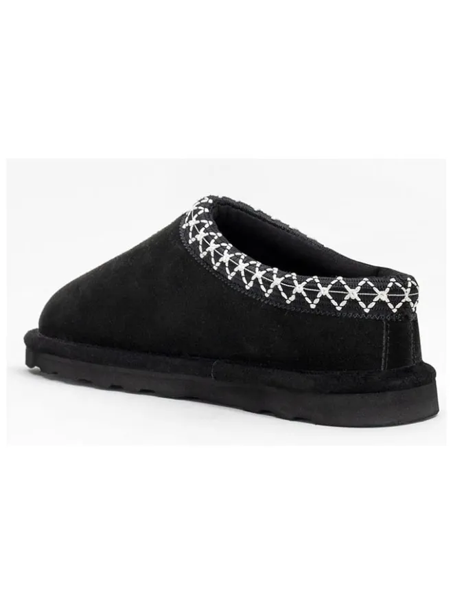 Clarks Hausschuhe|Clogs & Pantoletten^Leder-Hausschuhe in Schwarz