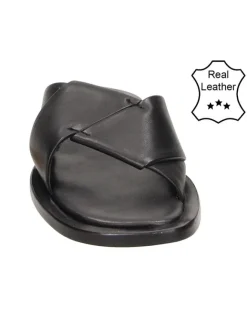 Bullboxer Hausschuhe|Clogs & Pantoletten^Leder-Hausschuhe in Schwarz