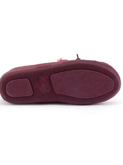 Leder-Hausschuhe "Koala" in Rot>Warmbat Outlet